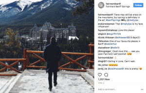 multiple instagram of fairmont banff