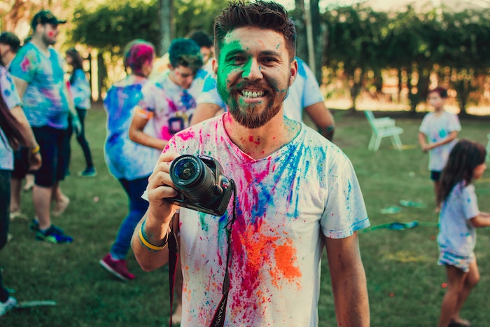 Photographer Behind The Scenes Photo at ColorRun