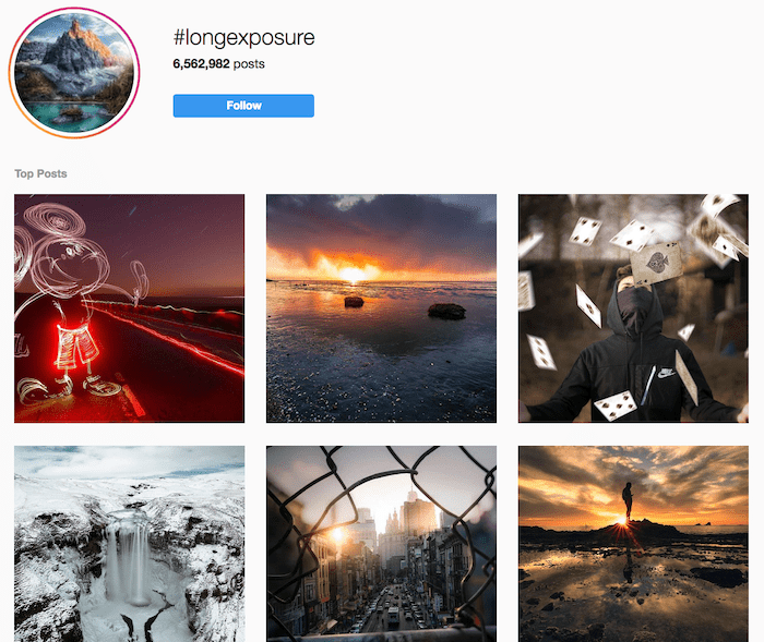 Long Exposure Hashtag on Instagram #longexposure