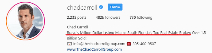 Million Dollar Listing Miami Real Estate Agent Chad Carroll Instagram