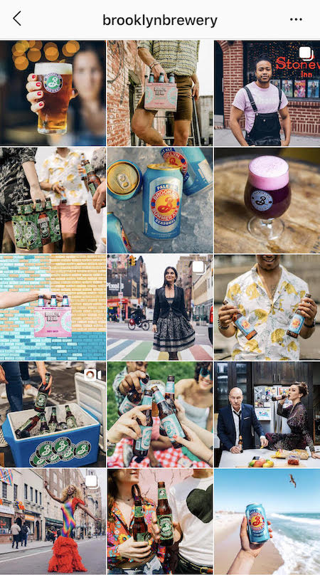 brooklyn brewery cohesive instagram feed