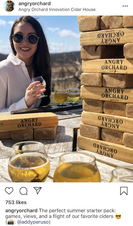 audience created content instagram marketing angry orchard post