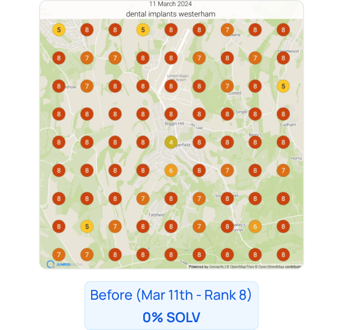 Reached #1 on Google Maps